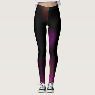 Modern Black and Pink sport LEGGINGS