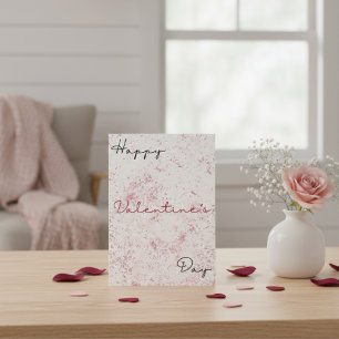 Modern Black And Red Simple Valentine's Day Card