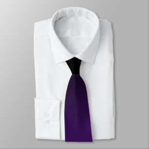 Modern Black and Royal Purple Gradient Tie