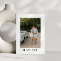 Modern Black and White Art Deco Photo Wedding 