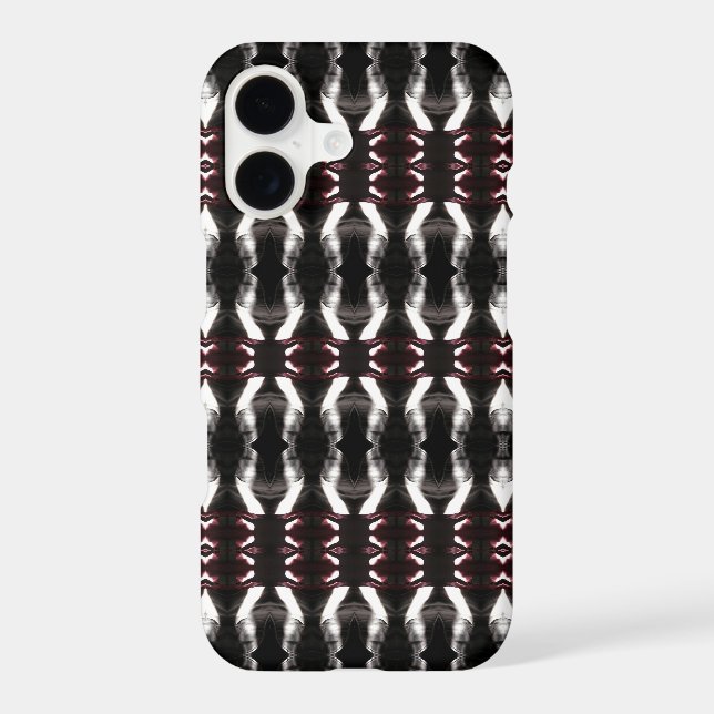 Modern Black And White Bars Pattern (Back)