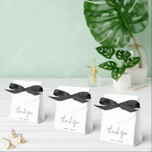 Modern Black and White Chic Wedding Favour Box