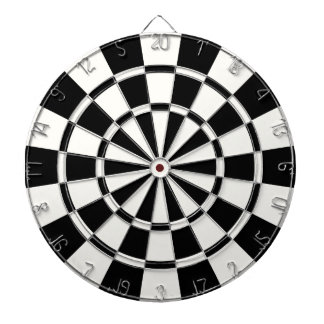 Modern Black And White Dartboard