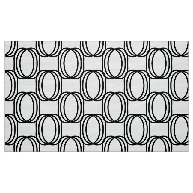 Modern Black and white fabric (Fat Quarter)
