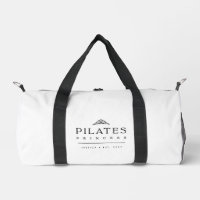 Modern Black and White Feminine Pilates Princess