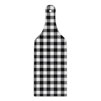 Modern Black And White Gingham Cutting Board