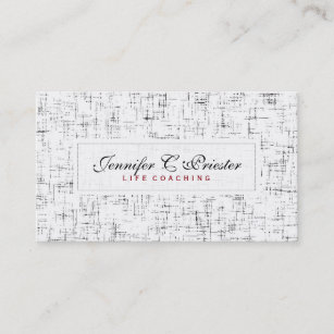 Modern Black And White Grunge Background Business Card