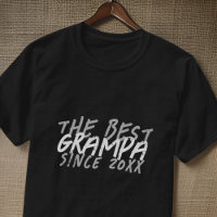 Modern Black and White Grunge The Best Grampa