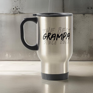 Modern Black and White Grunge The Best Grampa Travel Mug