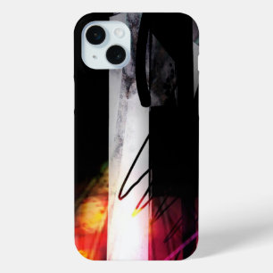 Modern Black and White Lines iPhone 15 Mini Case
