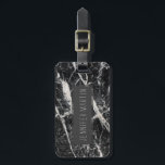 Modern Black and White Marble Pattern Luggage Tag<br><div class="desc">This elegant and modern black and white marble pattern is perfect for the trendy and stylish individual. It's contemporary and chic print is great for many gifts and occasions. Enjoy this sophisticated and cool design for your next purchase!</div>