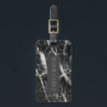 Modern Black and White Marble Pattern Luggage Tag<br><div class="desc">This elegant and modern black and white marble pattern is perfect for the trendy and stylish individual. It's contemporary and chic print is great for many gifts and occasions. Enjoy this sophisticated and cool design for your next purchase!</div>