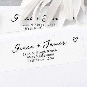 Modern Black and White Minimalist Wedding