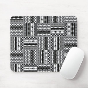 Modern black and white mouse mat