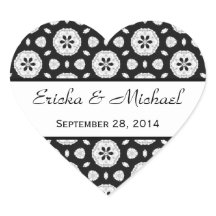 Modern Black and White Pattern Wedding V04