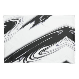Modern Black and White Pillowcase