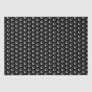 Modern black and white polka dots pattern fun cute tissue paper