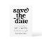 Modern Black And White Retro Wedding Save The Date