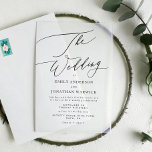 Modern Black and White Simple Wedding Acrylic Invitations<br><div class="desc">Link Here To See Zazzle Review This Product https://www.youtube.com/watch?v=R1R26IzwDDg ***this design is part of a collection*** _______________________ this design template is fully editable and customisable by you the customer - click personalise further button if you wish to move, add, delete, or make significant changes to the design _______________________ *if you...</div>