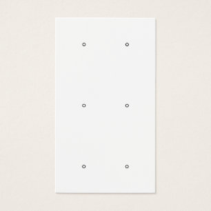 Modern black and white stud earring display card