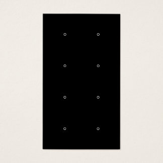 Modern black and white stud earring display card