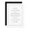 Modern Black And White Wedding Invitation
