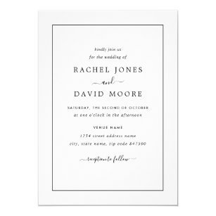 Black And White Wedding Invitations Uk 9