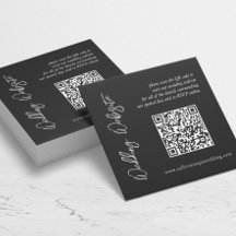 Modern Black And White Wedding Website Enclosure