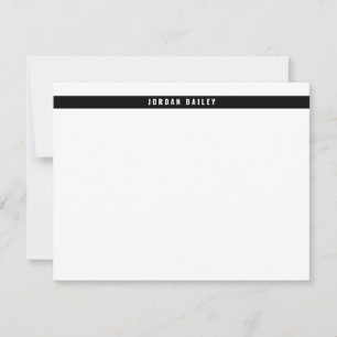 Modern Black Band Professional Technical Card