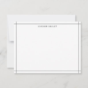 Modern Black Border Architect Modern Professional Card