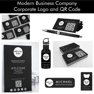 Modern Black Business Custom Company Logo 