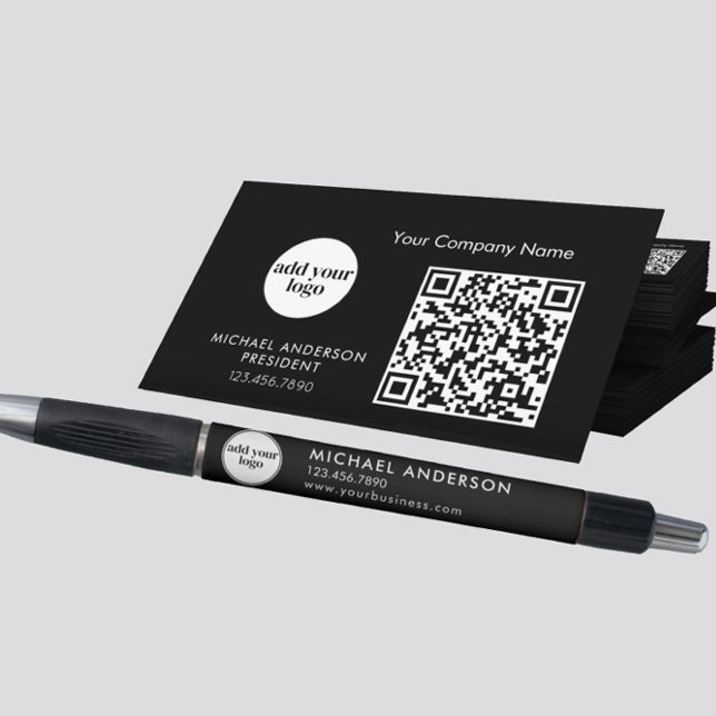 Modern Black Business Custom Company Logo  (Creator Uploaded)