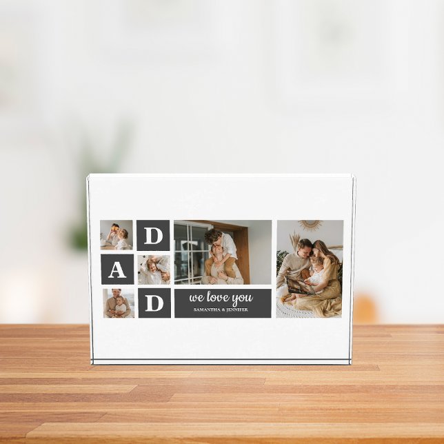  Modern Black | Collage Photo | Dad Best Gift  (Creator Uploaded)