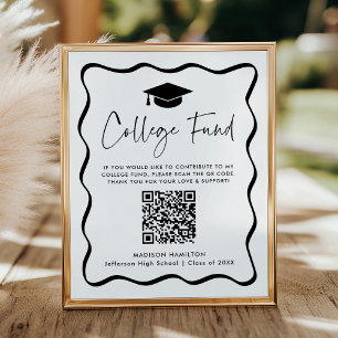 Modern Black College Fund Graduation QR Code Sign