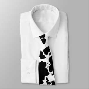 cow print tie