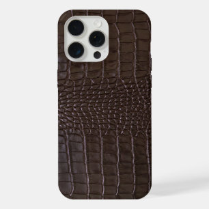 Modern Black Crocodile iPhone 15 Pro Max Case