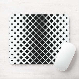 Modern Black Dissolving Square Block Pattern Mouse Mat
