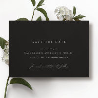 Modern Black | Elegant Minimalist Moody Wedding