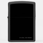 Modern Black Elegant Monogrammed Name Classic Dad