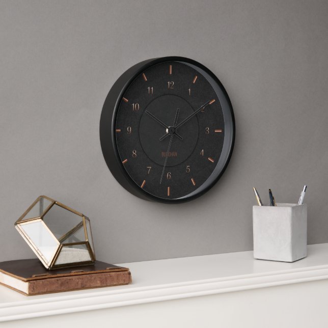 Modern Black Faux Clock (Office)