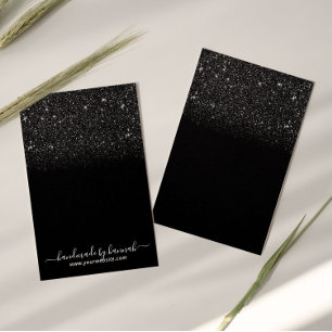 Modern Black Glitter Earring Display Holder