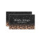 Modern Black Glitter Leopard Beauty Salon