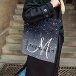Modern Black Glitter Sparkles Personalised Name Tote Bag<br><div class="desc">Introducing our stunning Modern Black Glitter Sparkles Personalised Name product, available exclusively on Zazzle! Add a touch of elegance and sparkle to your everyday life with this custom-made item. Our Modern Black Glitter Sparkles Personalised Name product features a sleek black background adorned with mesmerising glittery sparkles. The combination of black...</div>
