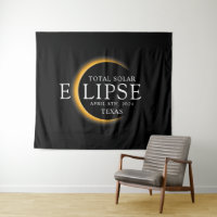 Modern Black & Gold 2024 Texas Total Solar Eclipse