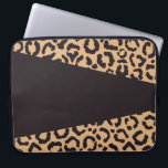 Modern Black Gold Cheetah Leopard Animal Print Laptop Sleeve<br><div class="desc">This modern and trendy pattern is perfect for the contemporary fashionista. It features a black and gold-tone hand-drawn leopard cheetah animal print pattern and simple black geometric. It's girly, unique, and fashionable! ***IMPORTANT DESIGN NOTE: For any custom design request such as matching product requests, colour changes, placement changes, or any...</div>