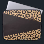 Modern Black Gold Cheetah Leopard Animal Print Laptop Sleeve<br><div class="desc">This modern and trendy pattern is perfect for the contemporary fashionista. It features a black and gold-tone hand-drawn leopard cheetah animal print pattern and simple black geometric. It's girly, unique, and fashionable! ***IMPORTANT DESIGN NOTE: For any custom design request such as matching product requests, colour changes, placement changes, or any...</div>