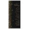 Modern Black Gold Glitter Edge Wedding Program