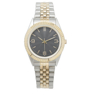 Modern Black & Gold Luxury Watch
