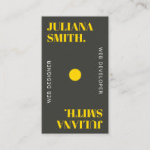Modern black & gold minimal Business card