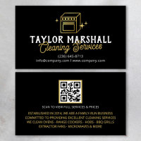 Modern Black Gold Oven Cleaning Service